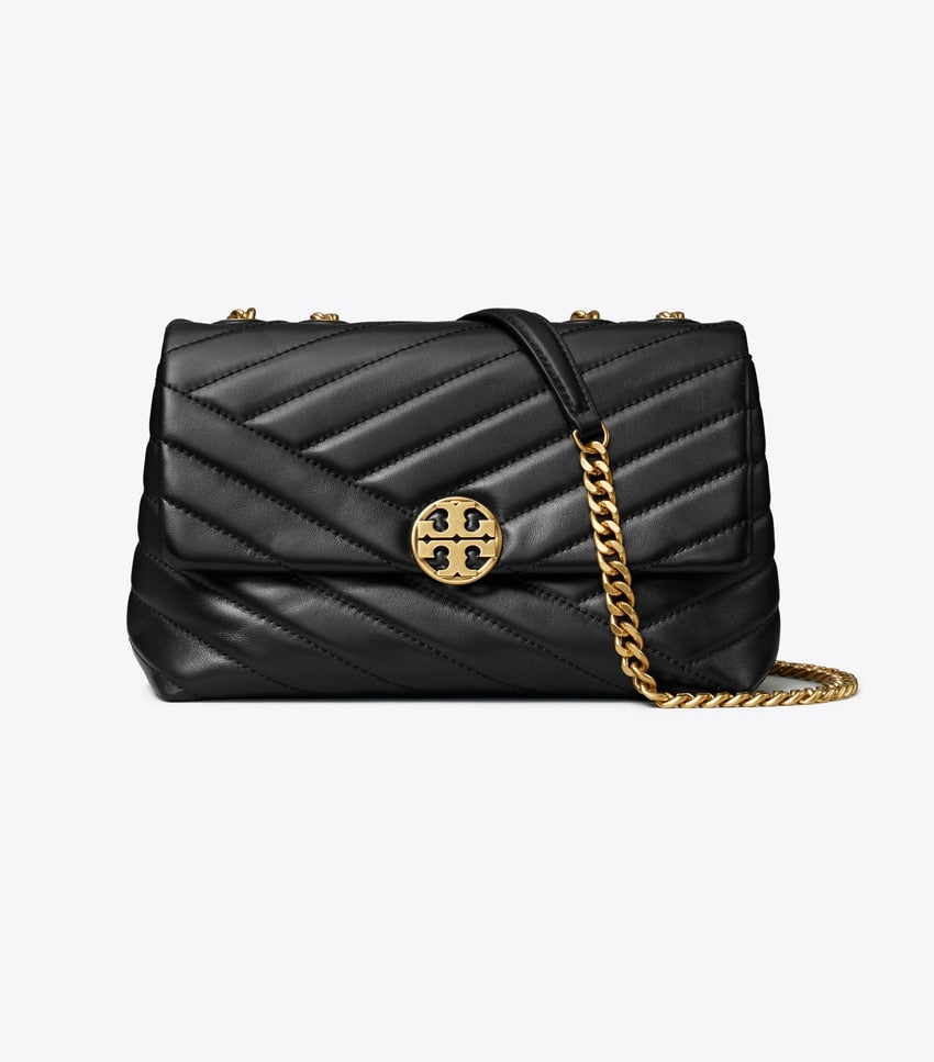 Tory Burch Willa Chevron Shoulder Bag - Black