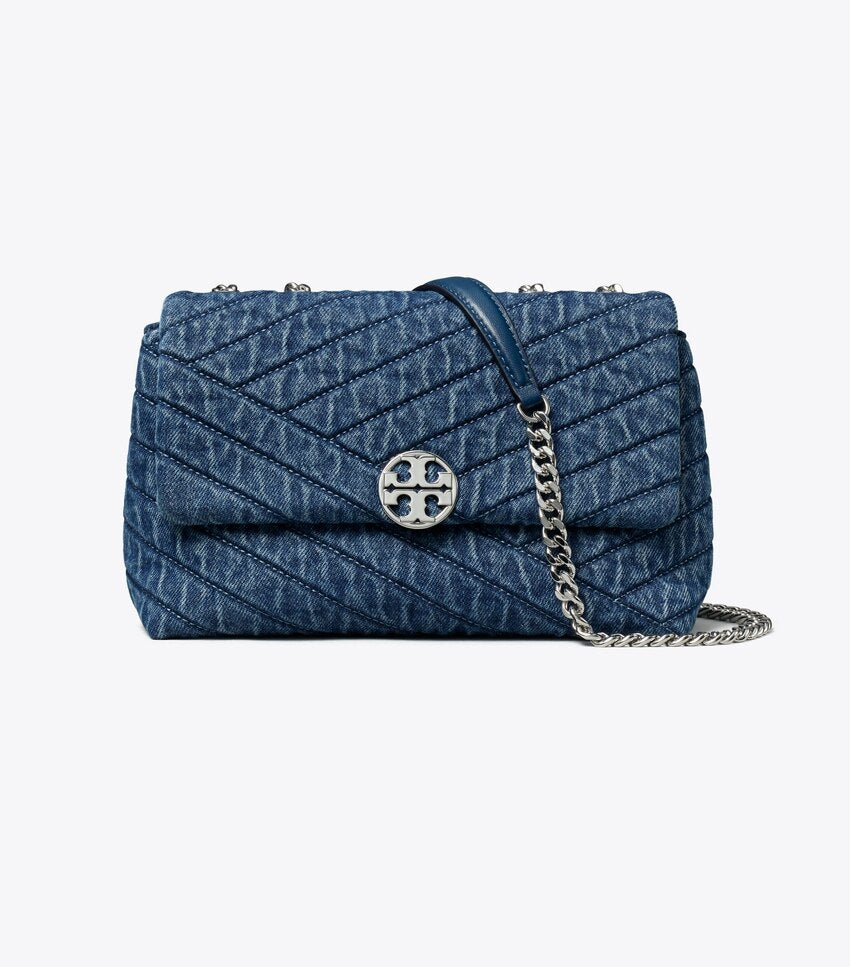 Tory Burch Willa Chevron Shoulder Bag - Denim