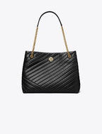 Willa Chevron Tote - Black