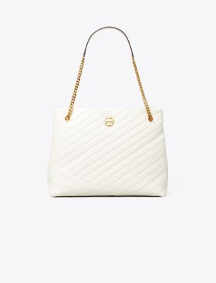 Willa Chevron Tote - Light Cream