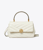 Tory Burch Willa Chevron Top Handle - Light Cream