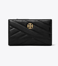 Tory Burch Willa Chevron Medium Wallet - Black