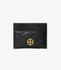 Tory Burch Willa Chevron Flat Card Case - Black