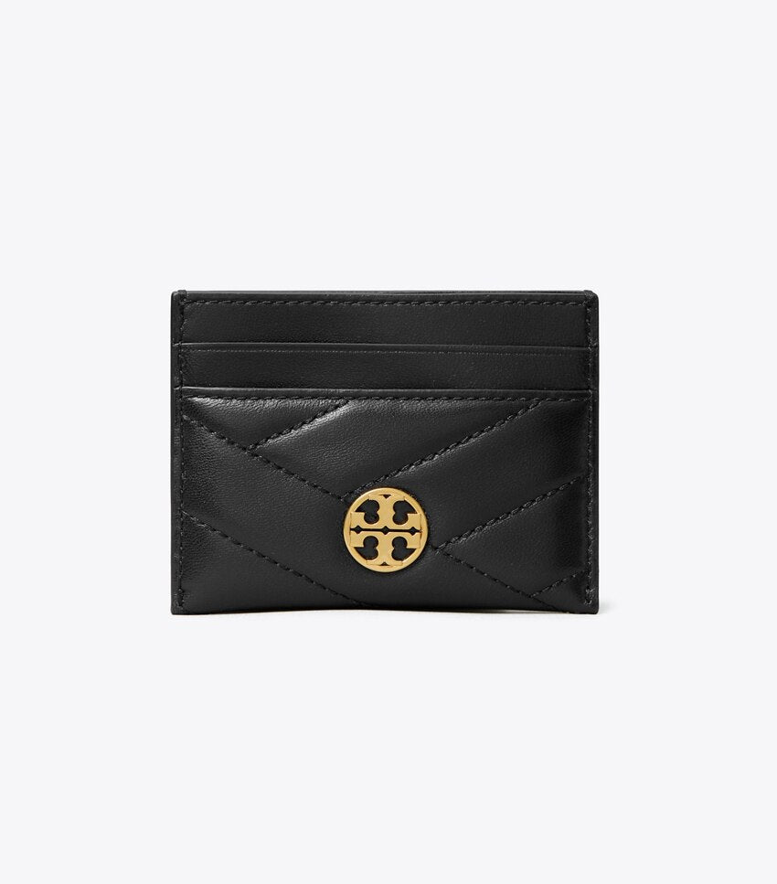 Tory Burch Willa Chevron Flat Card Case - Black