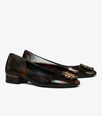 Tory Burch Multi Logo Block Heel - Tortoise