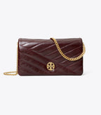 Tory Burch Willa Chevron Wallet Crossbody - Glazed - Fig