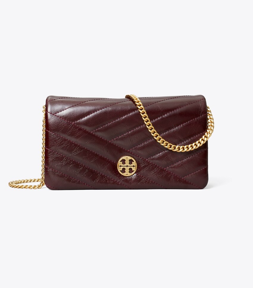 Tory Burch Willa Chevron Wallet Crossbody - Glazed - Fig