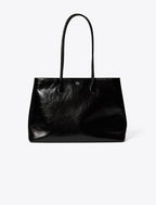 Tory Burch Rory Glazed Tote Black