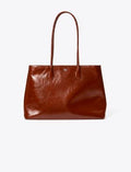Tory Burch Rory Glazed Tote Aged Tan