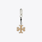 Tory Burch Pave Logo Key Fob Black