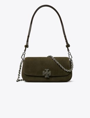 Britten Suede Convertible Crossbody - Dark Leccio