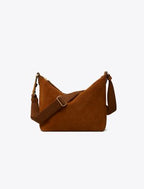 Tory Burch Thea Slouchy Crossbody Suede Park Bench