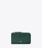 Blake Zip Card Case - Deep Green