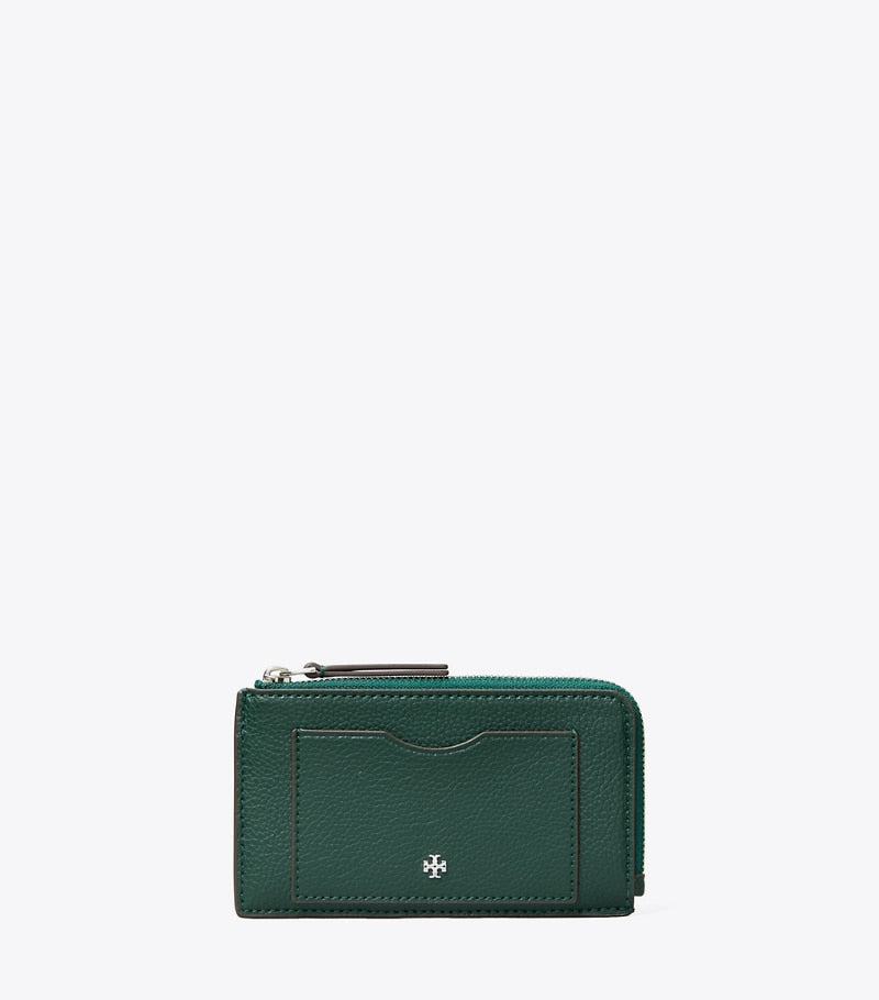 Blake Zip Card Case - Deep Green