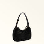Furla Febe Fluffy Shoulder Bag S - Black