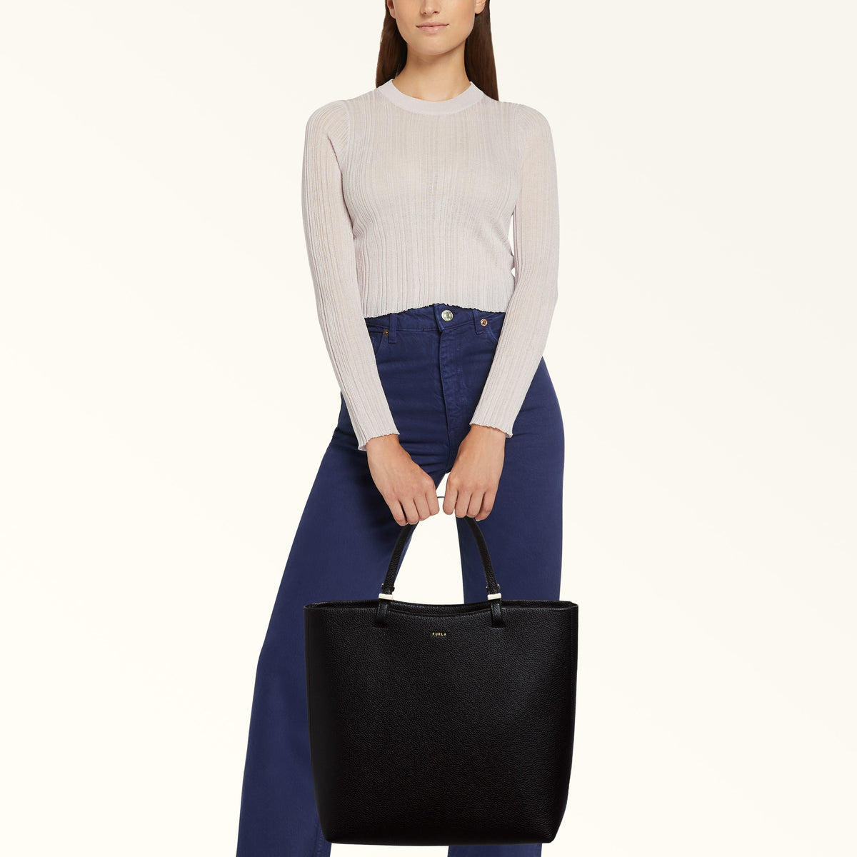 Furla Gea Tote Bag M - Black