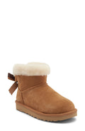 UGG Mini Bailey Bow Faux Shearling Boot Chestnut