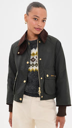 Barbour Women's Cropped Beadnell Wax Jacket