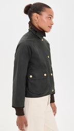 Barbour Women's Cropped Beadnell Wax Jacket