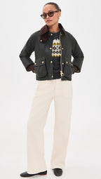 Barbour Women's Cropped Beadnell Wax Jacket