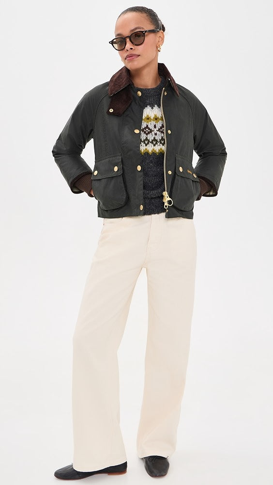 Barbour Women's Cropped Beadnell Wax Jacket