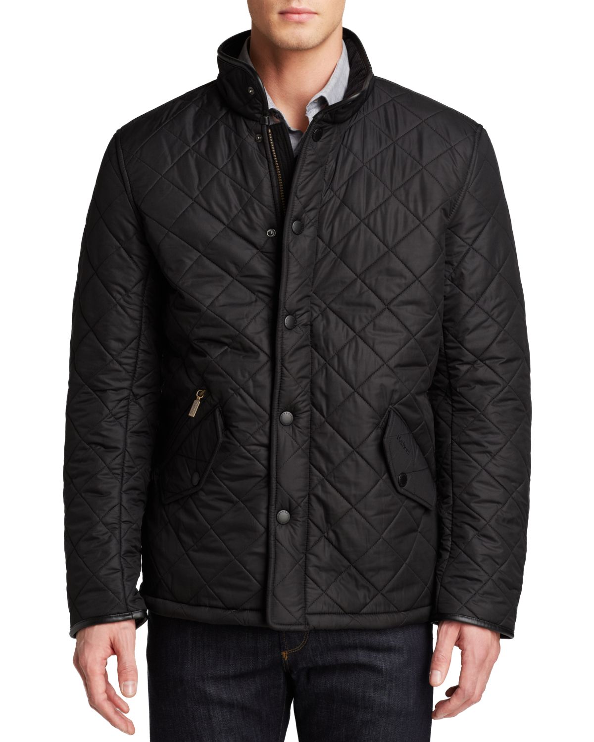 Barbour Powell Polar Quilt Jacket Black