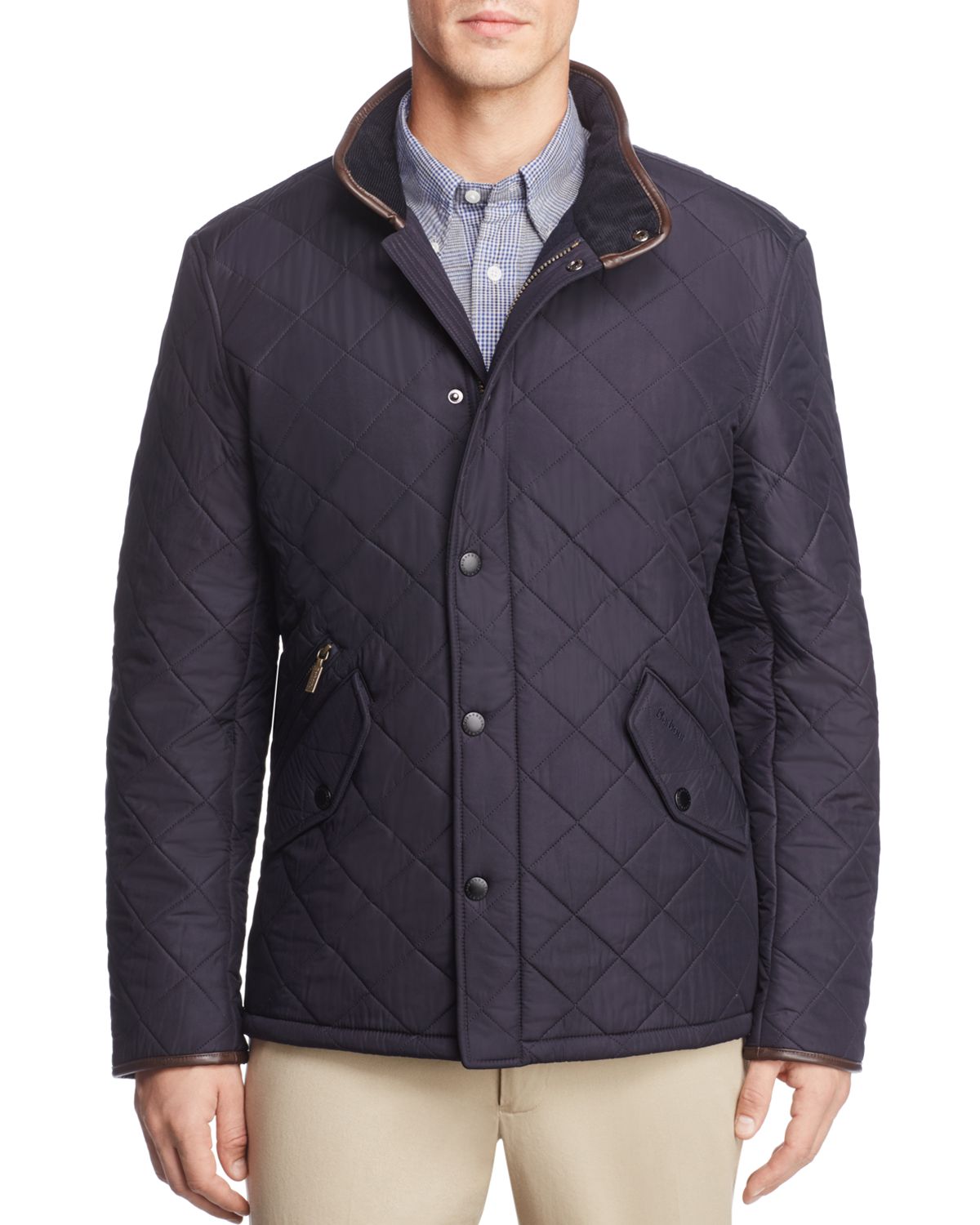 Barbour Powell Polar Quilt Jacket Navy