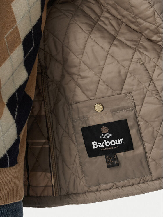 Barbour Women's Icons Cropped Liddesdale Quilted Jacket – Light Trench / Birchwood
