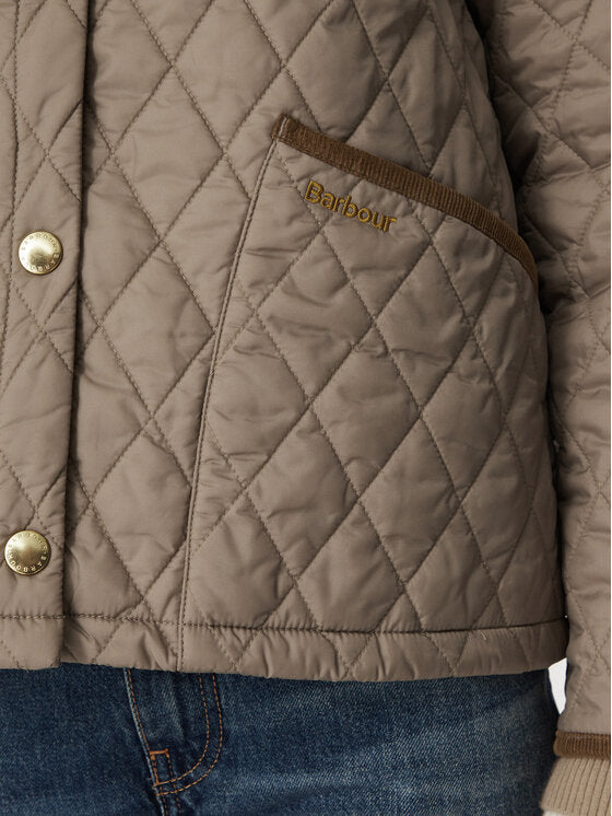 Barbour Women's Icons Cropped Liddesdale Quilted Jacket – Light Trench / Birchwood