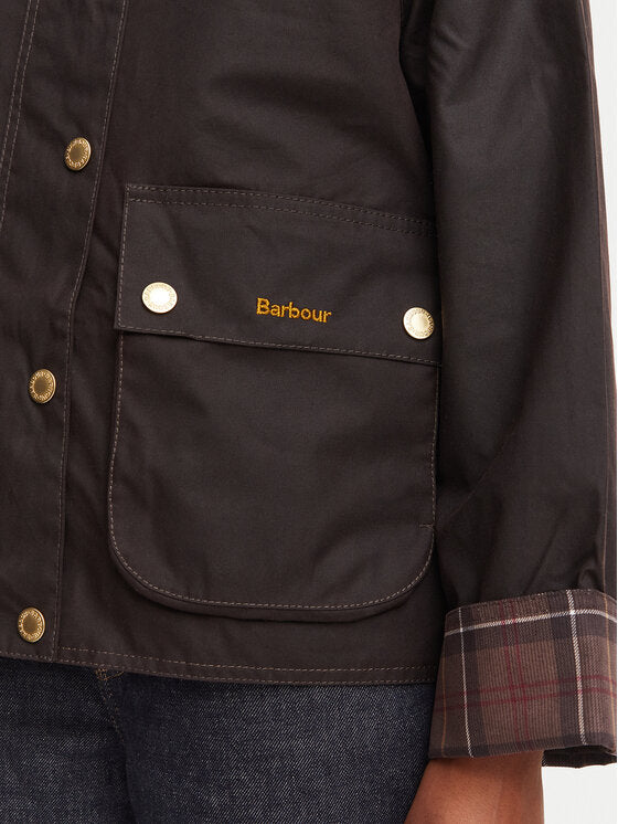 Barbour Women's Icons Tartan Spey Wax Jacket – Rustic / Muted