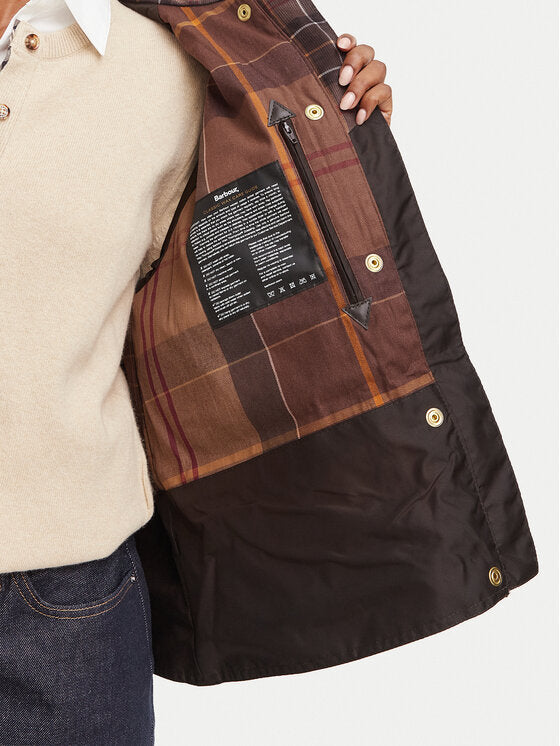 Barbour Women's Icons Tartan Spey Wax Jacket – Rustic / Muted