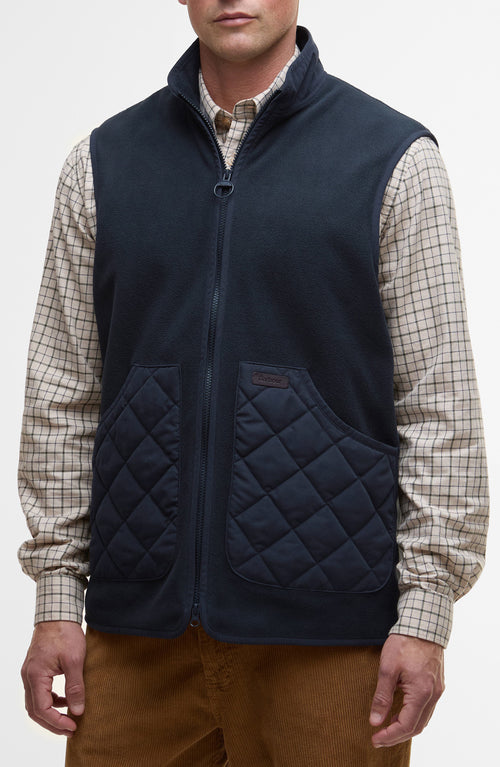 Barbour Lowich Fleece Quilted Vest