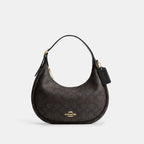 Coach Emily Shoulder Bag In Signature Canvas - gold/walnut/black