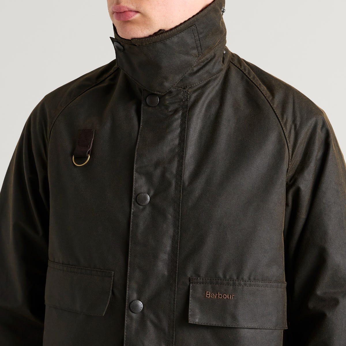 Barbour Men's Spey Slim Waxed Cotton Jacket – Olive