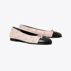 Tory Burch Bunny Knot Cap-Toe Ballet Flat