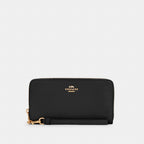 Coach Long Zip Around Wallet In Crossgrain Leather