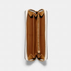 Coach Long Zip Around Wallet In Crossgrain Leather