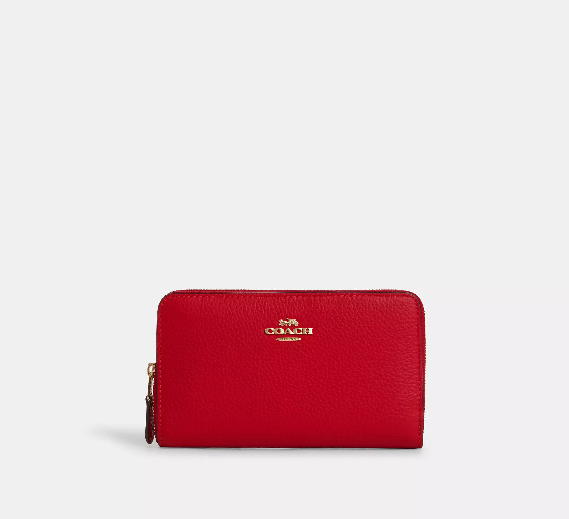 Cartera mediana con cremallera y portadocumentos Coach 