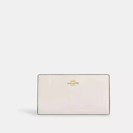 Coach Slim Zip Wallet In Signature Canvas
