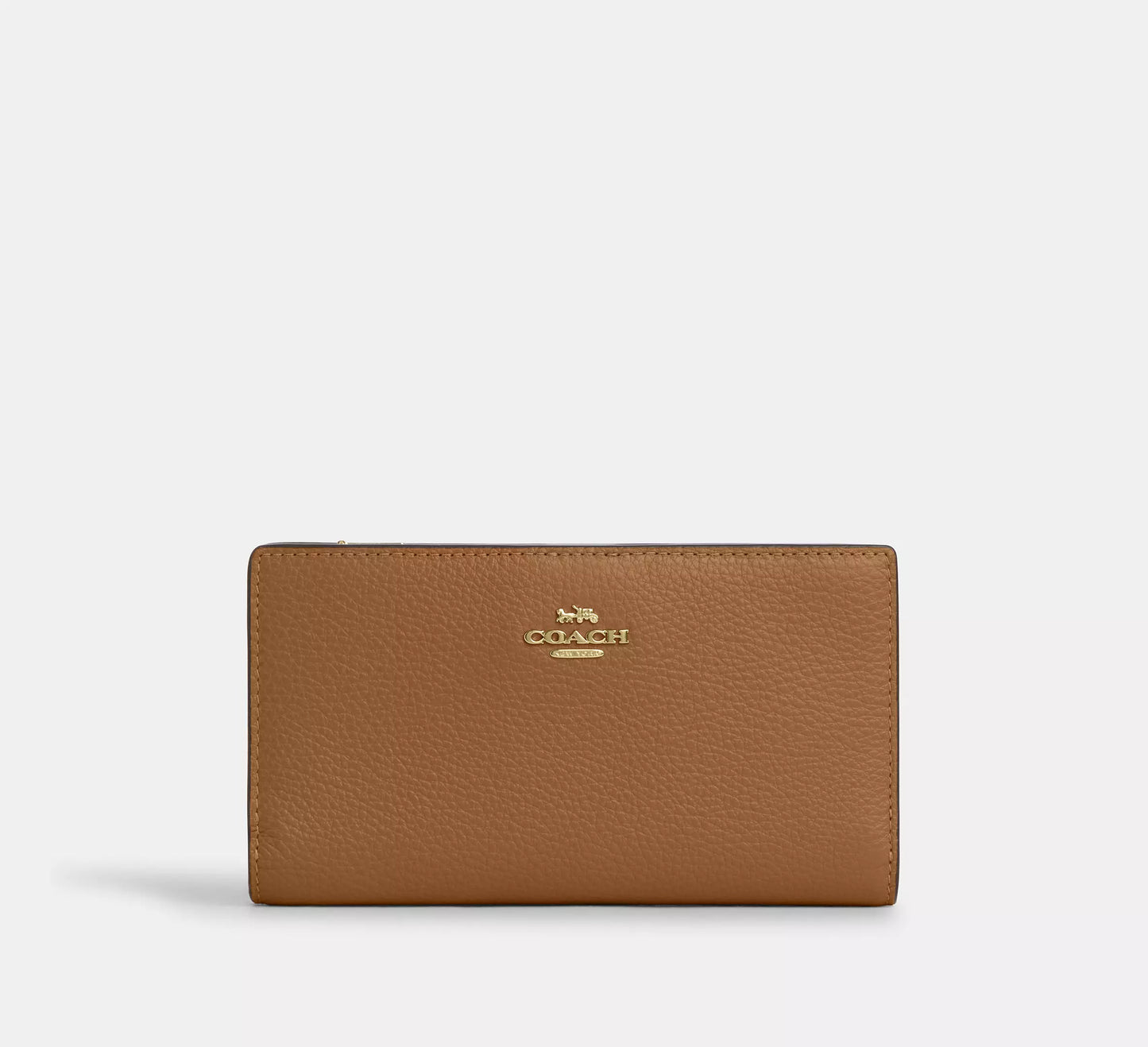 Coach Slim Zip Wallet In Signature Canvas