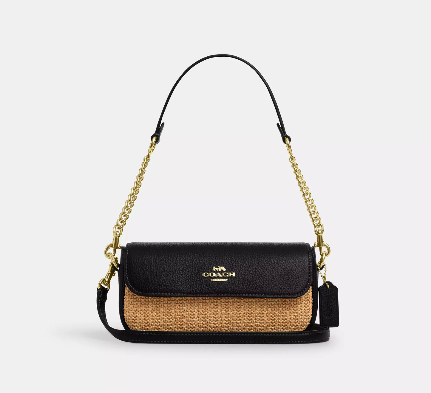 Coach Hailey Flap Bag In Signature Canvas