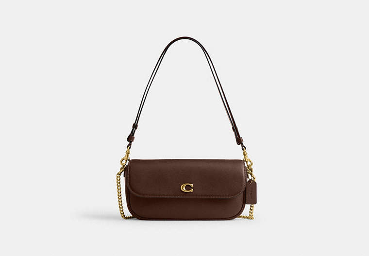 Coach Brook Flap Chain Bag - Brass/Maple