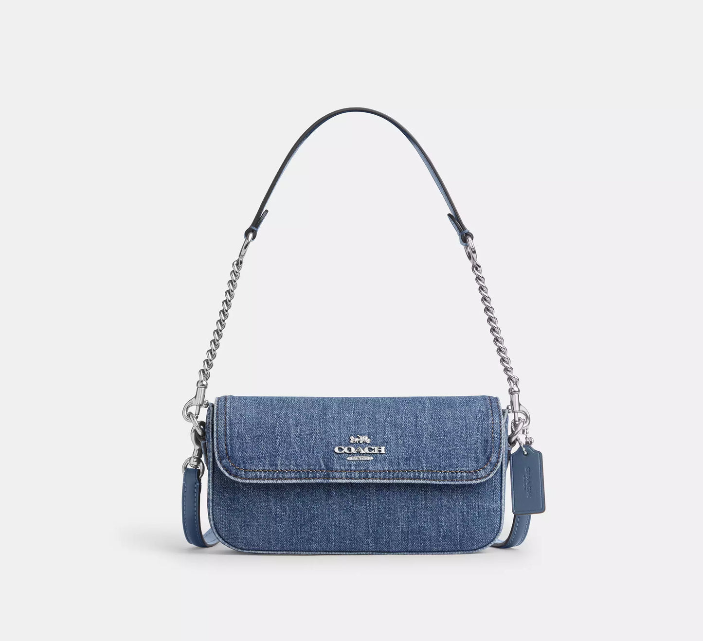 Coach Hailey Flap Bag In Signature Canvas