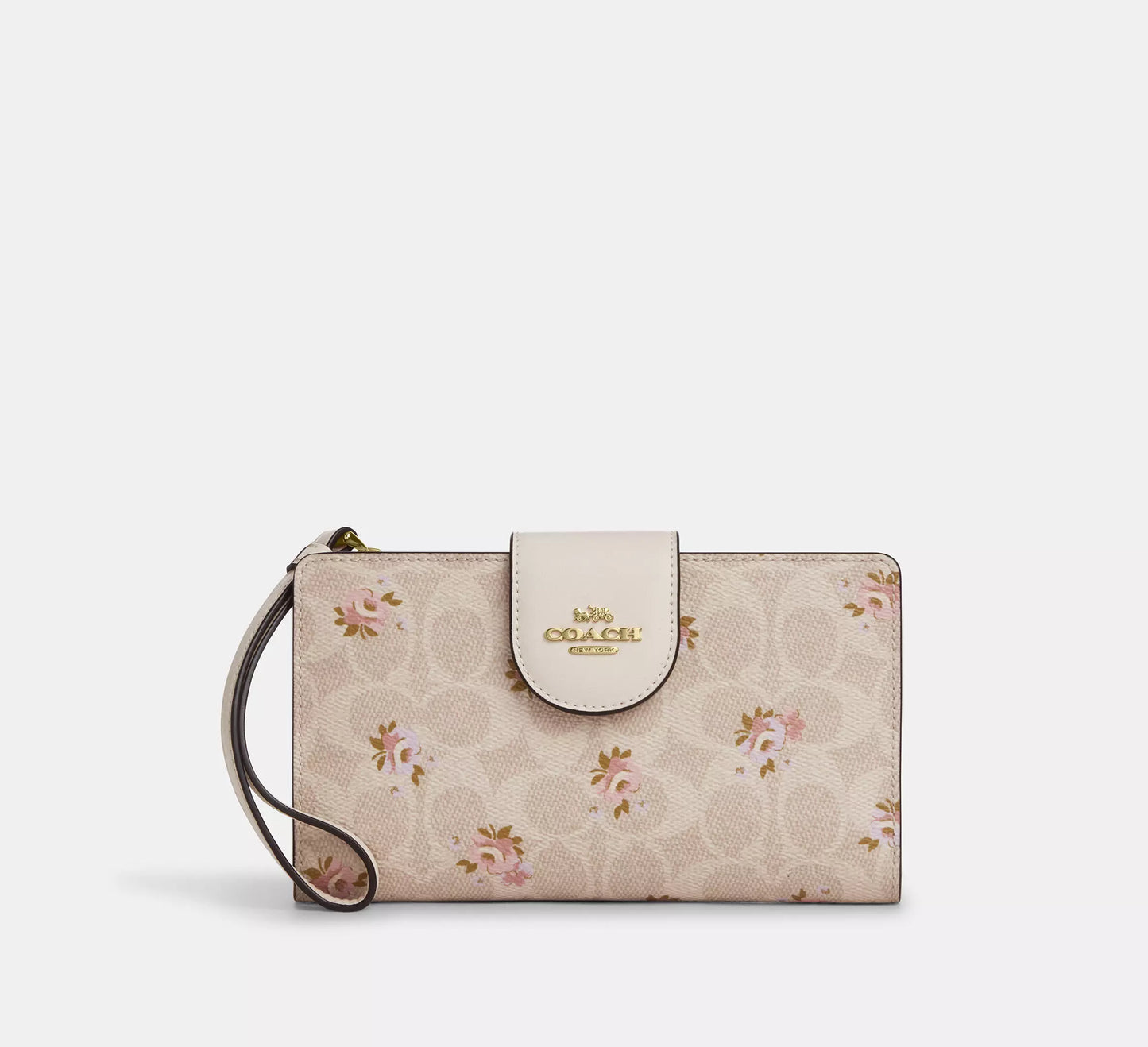 Coach Phone Wallet In Colorblock Signature Canvas