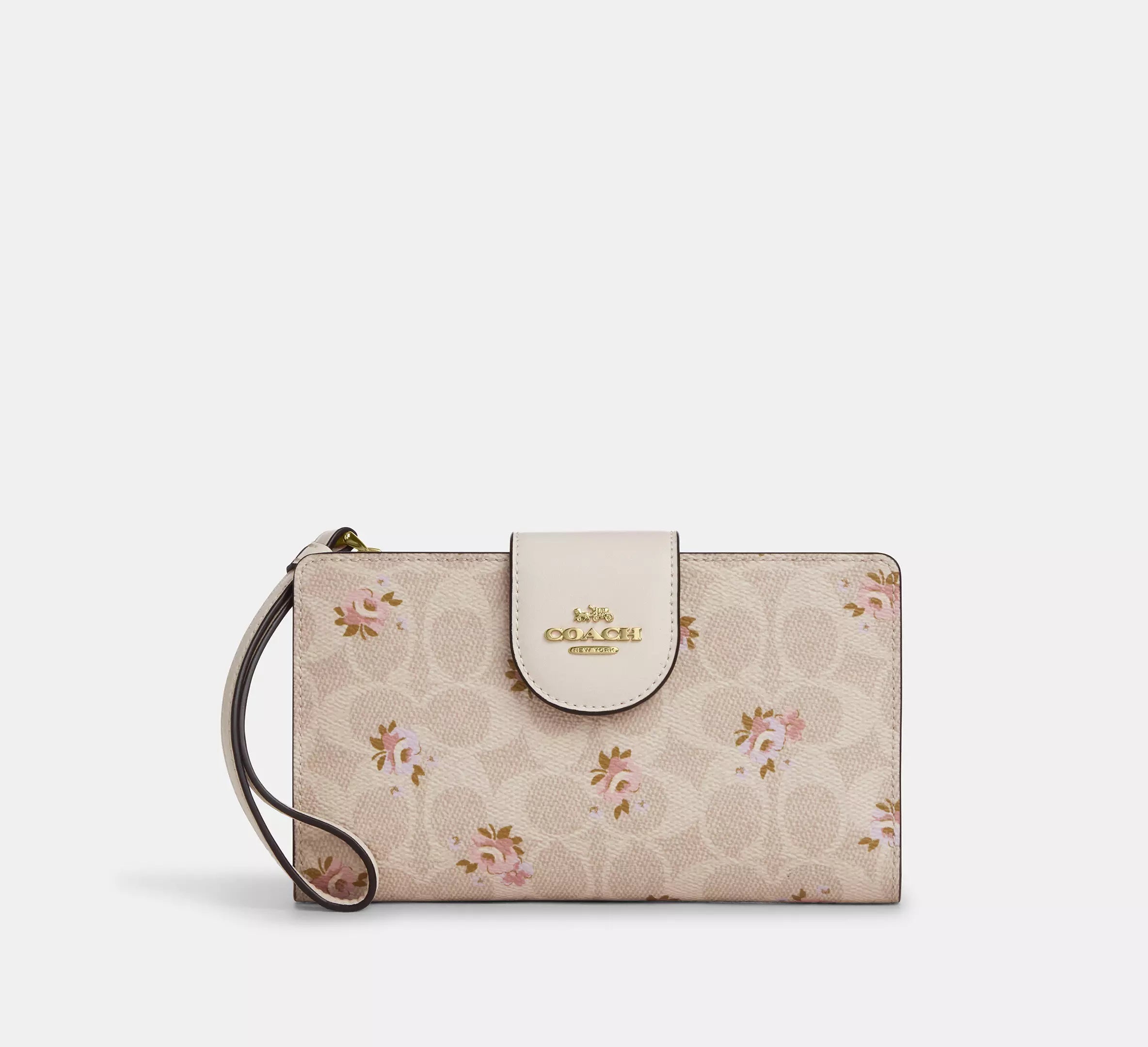 Coach Phone Wallet In Colorblock Signature Canvas