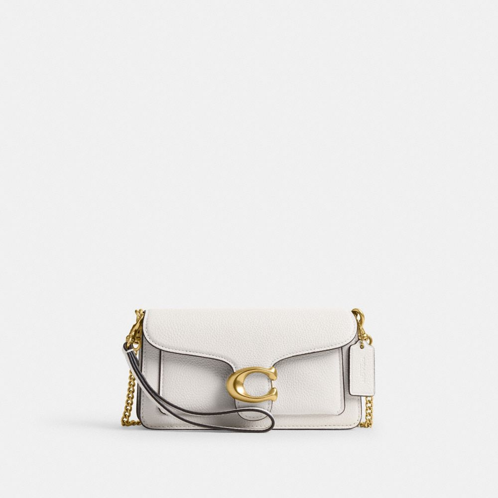 Coach Tabby Chain Crossbody Bag 19 Brass/Chalk