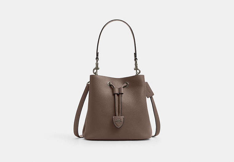 Coach Rowan Bucket Bag - Gunmetal/Dark Stone