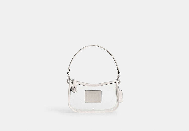 Coach Stadium Swinger Bag - Silver/Chalk