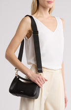 Furla Emera Mini Leather Crossbody Bag - Black