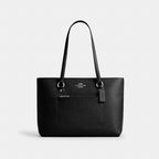 Coach Station Tote Silver/Black